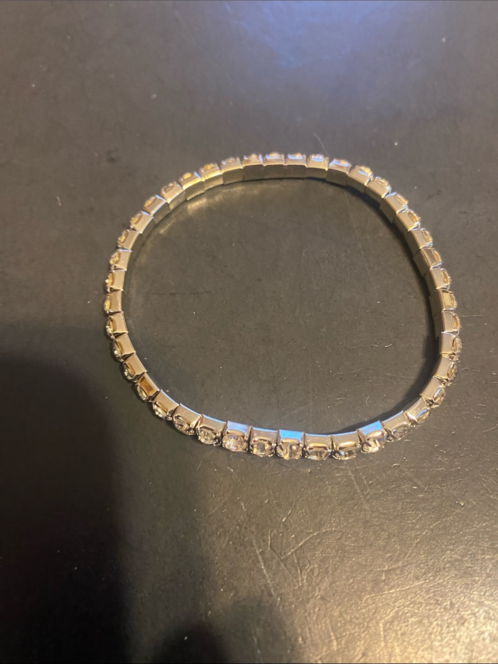 Fashion Jewelry Gold-Tone Crystal Stretch Bracelet